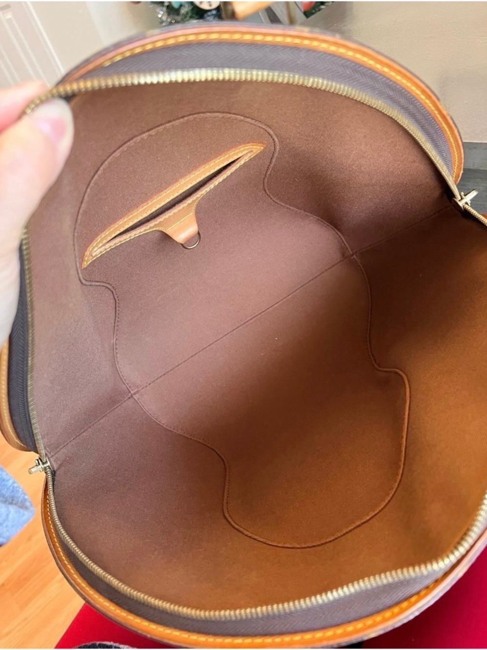 Louis Vuitton Monogram Ellipse MM Satchel in Brown and Tan - Picture 9 of 9